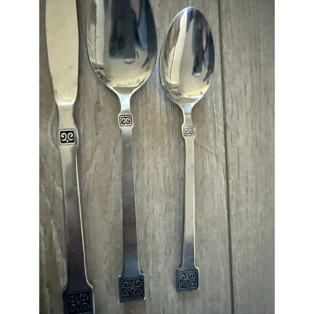 5pc Insilco Mark III INS21 Place Setting Stainless‎ International Square Tip